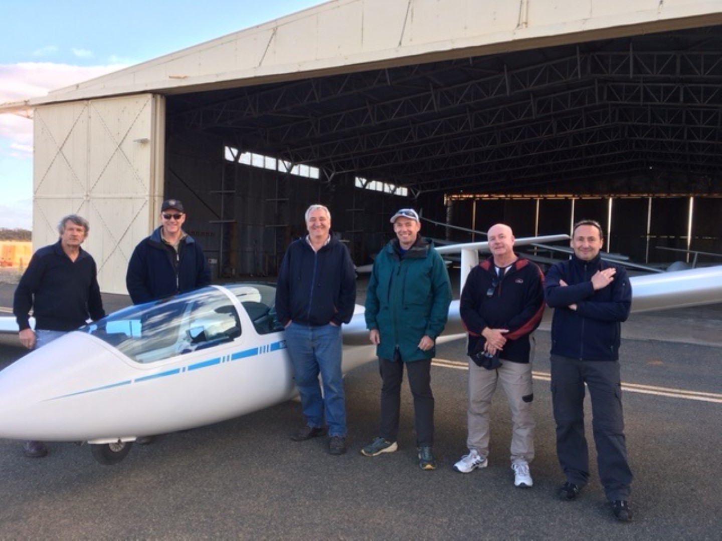 Spin training at Waikerie Waikerie Gliding Club