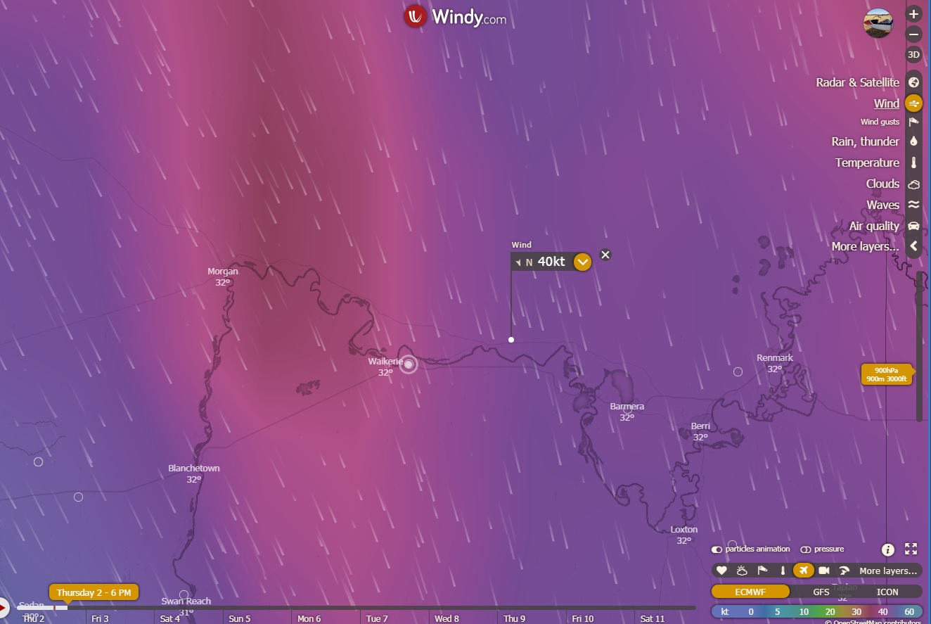 Thursday 2nd Kite Flying Weather Waikerie Gliding Club